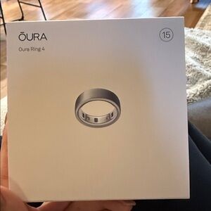 Oura Ring 4 size 15 brushed silver